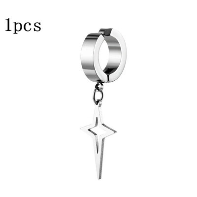 1kom Punk Non Piercing kopča za muškarce Žene Titanium Steel Magnetic Type Naušnice Tinejdžeri Hip Hop Style Naušnice Nakit Dodaci