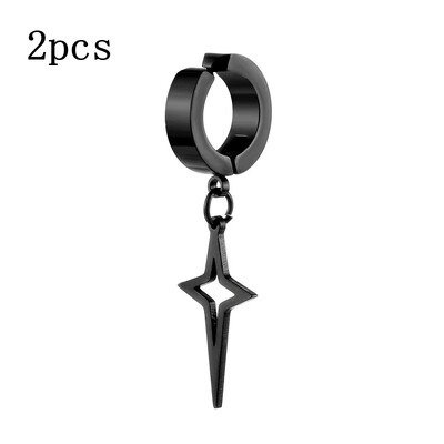 1kom Punk Non Piercing kopča za muškarce Žene Titanium Steel Magnetic Type Naušnice Tinejdžeri Hip Hop Style Naušnice Nakit Dodaci