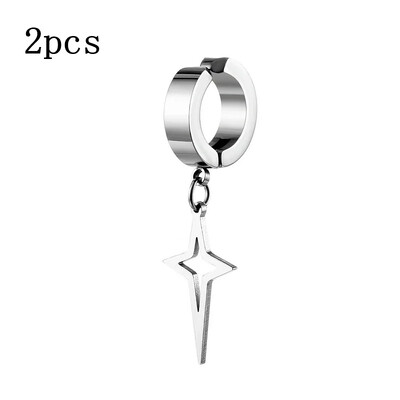 1kom Punk Non Piercing kopča za muškarce Žene Titanium Steel Magnetic Type Naušnice Tinejdžeri Hip Hop Style Naušnice Nakit Dodaci