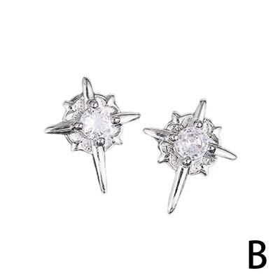 1Pair Fashion North Star Magnet ausų segtukas vyrams be skylučių ausims Auskarai Moteriški Paprasti papuošalai Kasdienis dekoravimas Z5X9