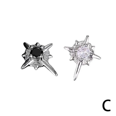 1Pair Fashion North Star Magnet ausų segtukas vyrams be skylučių ausims Auskarai Moteriški Paprasti papuošalai Kasdienis dekoravimas Z5X9