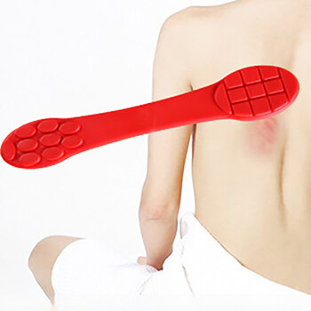 1 τεμ. Διπλό μασάζ κεφαλιού Στικ σώματος Acupoint Massager Pat Stick Back Meridian Guasha Massage Hammer Bar Εργαλεία χαλάρωσης μασάζ