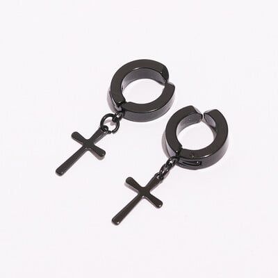 Punk Cercei cu magnet puternic pentru bărbați, cu inele din oțel inoxidabil, cercei cu ecartament fals, bijuterii, cadou