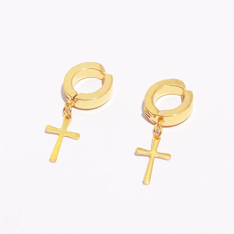 Punk Cercei cu magnet puternic pentru bărbați, cu inele din oțel inoxidabil, cercei cu ecartament fals, bijuterii, cadou