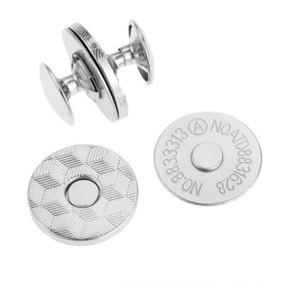 DRELD 10PC Κουμπιά ραψίματος με μαγνήτη διπλά πριτσίνια Stud Magnetic Snaps Κούμπωμα Τσάντα Πορτοφόλι μεταλλικό κούμπωμα για τσάντες πορτοφολιού 14/18mm