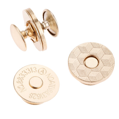 DRELD 10PC Κουμπιά ραψίματος με μαγνήτη διπλά πριτσίνια Stud Magnetic Snaps Κούμπωμα Τσάντα Πορτοφόλι μεταλλικό κούμπωμα για τσάντες πορτοφολιού 14/18mm