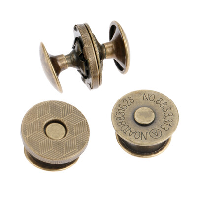 DRELD 10PC Κουμπιά ραψίματος με μαγνήτη διπλά πριτσίνια Stud Magnetic Snaps Κούμπωμα Τσάντα Πορτοφόλι μεταλλικό κούμπωμα για τσάντες πορτοφολιού 14/18mm