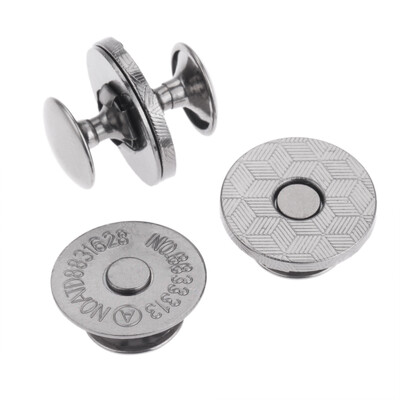 DRELD 10PC Κουμπιά ραψίματος με μαγνήτη διπλά πριτσίνια Stud Magnetic Snaps Κούμπωμα Τσάντα Πορτοφόλι μεταλλικό κούμπωμα για τσάντες πορτοφολιού 14/18mm