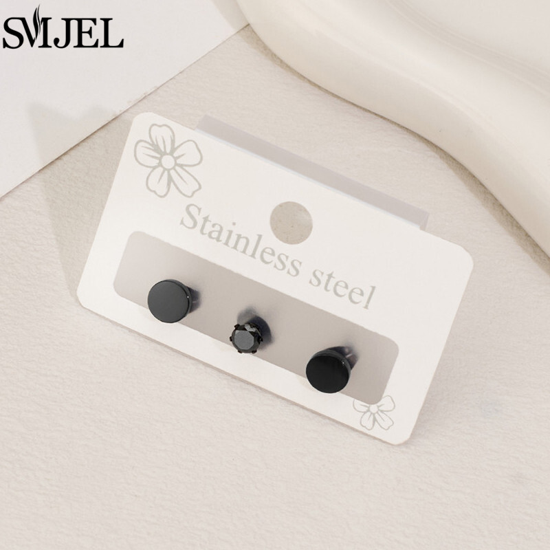 Sieviešu luksusa kristāla apaļie auskari, vienkārši apaļi punk auskari vīriešiem sievietēm, 3 gab./komplektā Boucle d`oreille Femme 2025