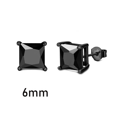 1pora gotikinių vikingų runų auskarų, skirtų moterims, vyrams, nerūdijančio plieno kubinio cirkonio akmens pankroko auskarų vėrimo papuošalai