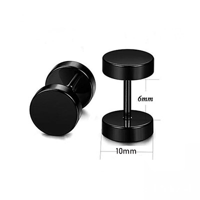 1pora gotikinių vikingų runų auskarų, skirtų moterims, vyrams, nerūdijančio plieno kubinio cirkonio akmens pankroko auskarų vėrimo papuošalai