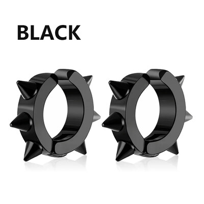 Naušnice bez pirsinga Klasične lažne naušnice bez rupica Punk bez pirsinga Hip-hop crna ušna kost kopča štipaljke za uho Nakit