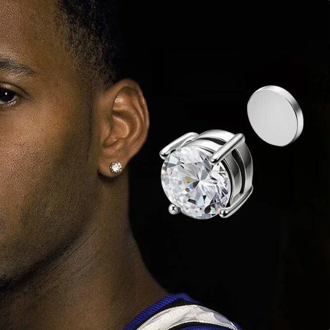 Naušnice bez pirsinga Klasične lažne naušnice bez rupica Punk bez pirsinga Hip-hop crna ušna kost kopča štipaljke za uho Nakit