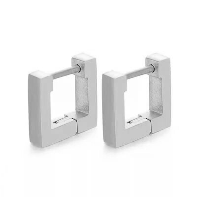 VQYSKO nerūsējošā tērauda īpašas formas apaļie auskari persiku sirds piecu stūru ovāls kvadrātveida franču vienkārši auskari vīriešiem un sievietēm