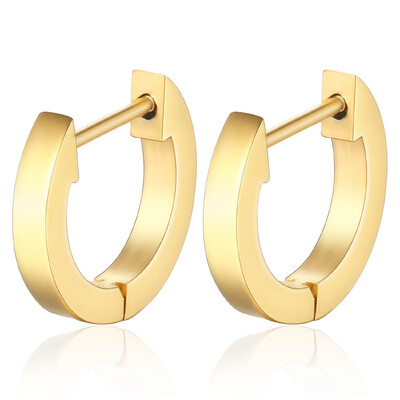 VQYSKO nerūsējošā tērauda īpašas formas apaļie auskari persiku sirds piecu stūru ovāls kvadrātveida franču vienkārši auskari vīriešiem un sievietēm