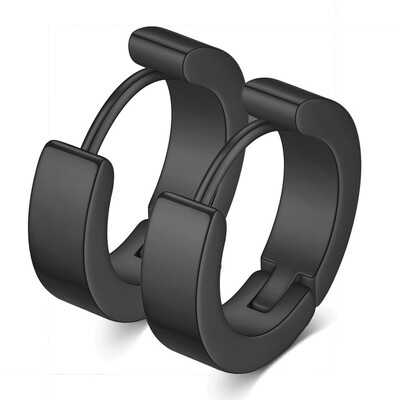 VQYSKO nerūsējošā tērauda īpašas formas apaļie auskari persiku sirds piecu stūru ovāls kvadrātveida franču vienkārši auskari vīriešiem un sievietēm