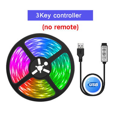 Bandă LED USB RGB 5050 Lumină LED Bluetooth Control aplicație Lampă LED flexibilă Panglică pentru decorarea camerei Bandă diodă pentru iluminare din spate TV