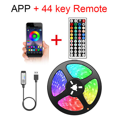 RGB LED televizoriaus lemputės LED televizoriui RGB LED juostiniai šviestuvai Lanksti juostelė televizoriaus foninio apšvietimo kambario žaidimų vakarėliui dekoravimui