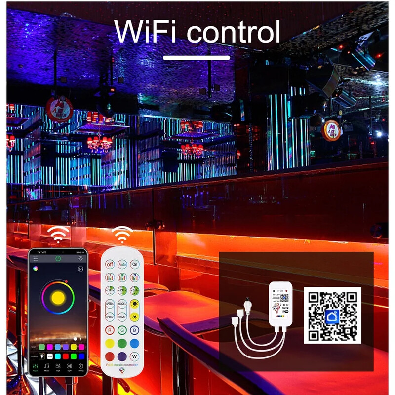 DC5V USB Neon RGB szalagos LED lámpa Tuya WiFi Smart Strip Light IP67 Vízálló RGB DIY flexibilis szalag Dream 16 színű Alexához