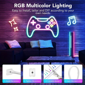 5V RGB неонова LED лента 1M 2M 3M 5M WiFi Водоустойчива гъвкава лента Работа с Tuya App/Smart Life/Alexa за TV Home Decor Lighting