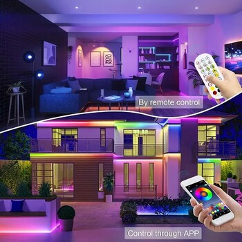 5V RGB неонова LED лента 1M 2M 3M 5M WiFi Водоустойчива гъвкава лента Работа с Tuya App/Smart Life/Alexa за TV Home Decor Lighting