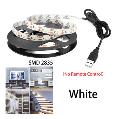 LED Strip Light 2835 5050 USB Bluetooth Flexible Lamp Tape 3key Sound Sensor RGB Ribbon 1M 2M 3M 4M DC5V Decoration TV Backlight