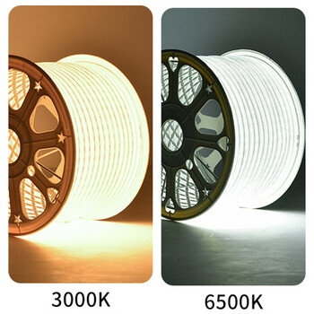 Led Strip Lights 220V High Brightness COB Led Strip IP65 Αδιάβροχη αυτοκόλλητη εύκαμπτη κορδέλα για φωτισμό εξωτερικού κήπου δωματίου