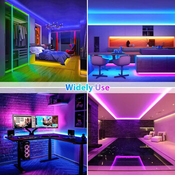 RGB Led Strip Lights USB 5V Αδιάβροχο Neon Led Strip Flexible Tape Lights for Home Gaming Room Decor Lighting