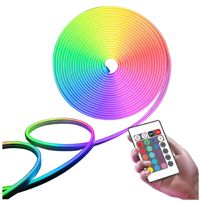 RGB Led Strip Lights USB 5V Αδιάβροχο Neon Led Strip Flexible Tape Lights for Home Gaming Room Decor Lighting