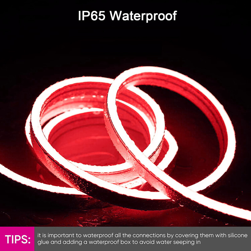 RGB LED juostiniai šviestuvai USB 5V vandeniui atsparūs neoniniai LED juostiniai lanksti juostiniai šviestuvai, skirti namų žaidimų kambario dekoro apšvietimui