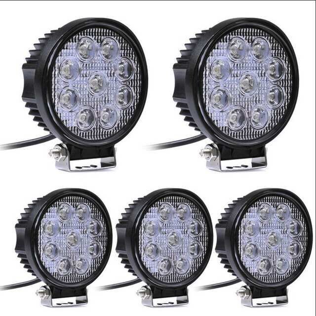 Led darbinis žibintas 12v automobilių priedai 27W kvadratiniai LED darbiniai žibintai Offroad Barra led lempa 4x4 rūko žibintai auto priekiniams žibintams