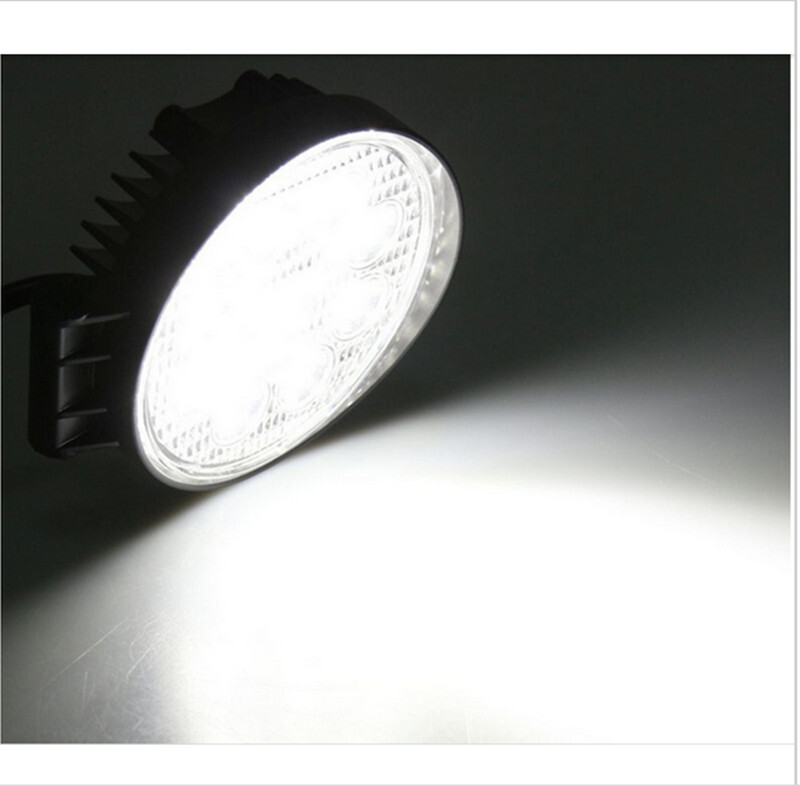 Led darbinis žibintas 12v automobilių priedai 27W kvadratiniai LED darbiniai žibintai Offroad Barra led lempa 4x4 rūko žibintai auto priekiniams žibintams