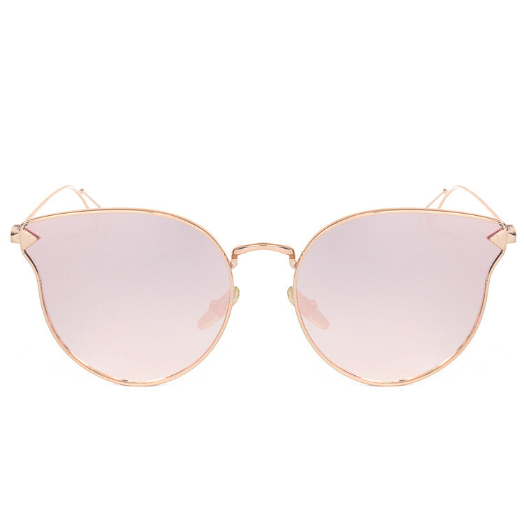 Jet S1884 Ochelari de soare în stil retro săgeată european și american Ochelari de soare plat din metal Ochelari de soare universali pentru selfie