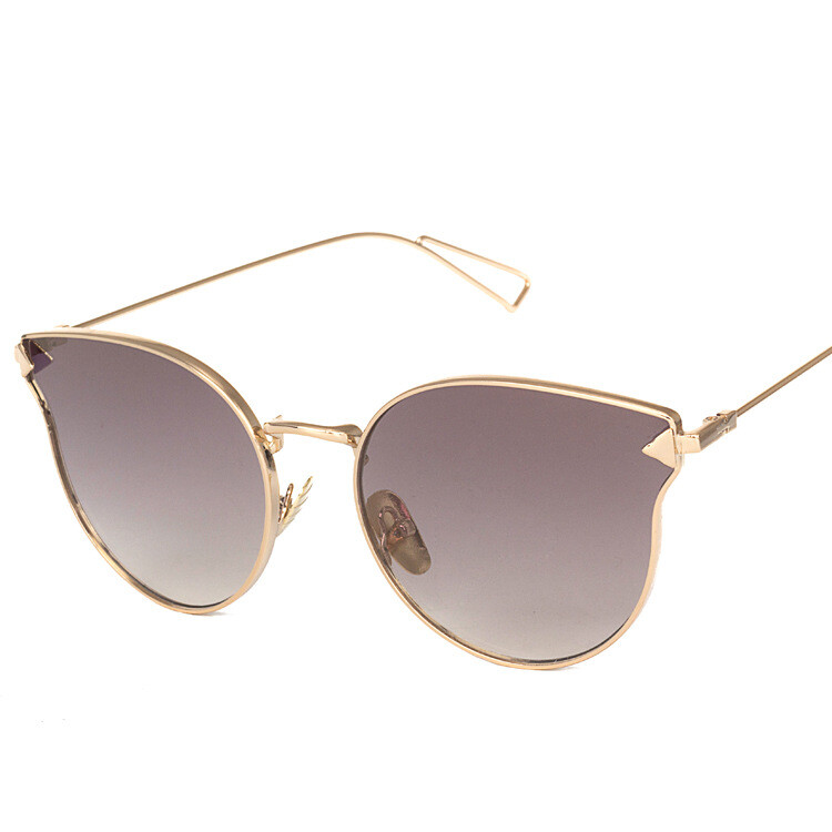 Jet S1884 Ochelari de soare în stil retro săgeată european și american Ochelari de soare plat din metal Ochelari de soare universali pentru selfie