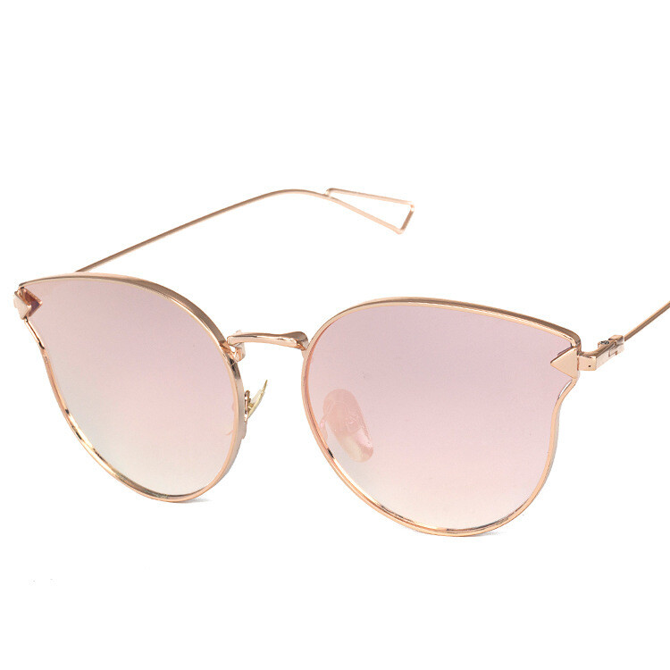 Jet S1884 Ochelari de soare în stil retro săgeată european și american Ochelari de soare plat din metal Ochelari de soare universali pentru selfie