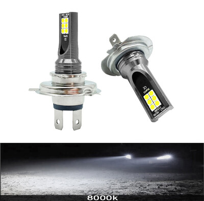 2 бр. Супер ярки H4 H7 LED фарове за кола H11 H8 H9 H16JP H1 H3 9005 Hb3 9006 Hb4 Автомобилни фарове за мъгла Дълги светлини 6500K 12V