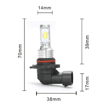 2 τεμ H7 H1 H8 H9 H11 9005 9006 λάμπες LED HB3 HB4 CSP LED Super Bright Headlight DRL Lamp 6000K Λευκό 3000K Κίτρινο 12000K Μπλε