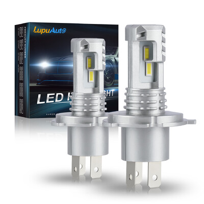 1/2X 16000LM LED H4 9003 LED Canbus Bec far CSP fără ventilator cu faza lungă și joasă pentru mașină motocicletă Auto Lupuauto