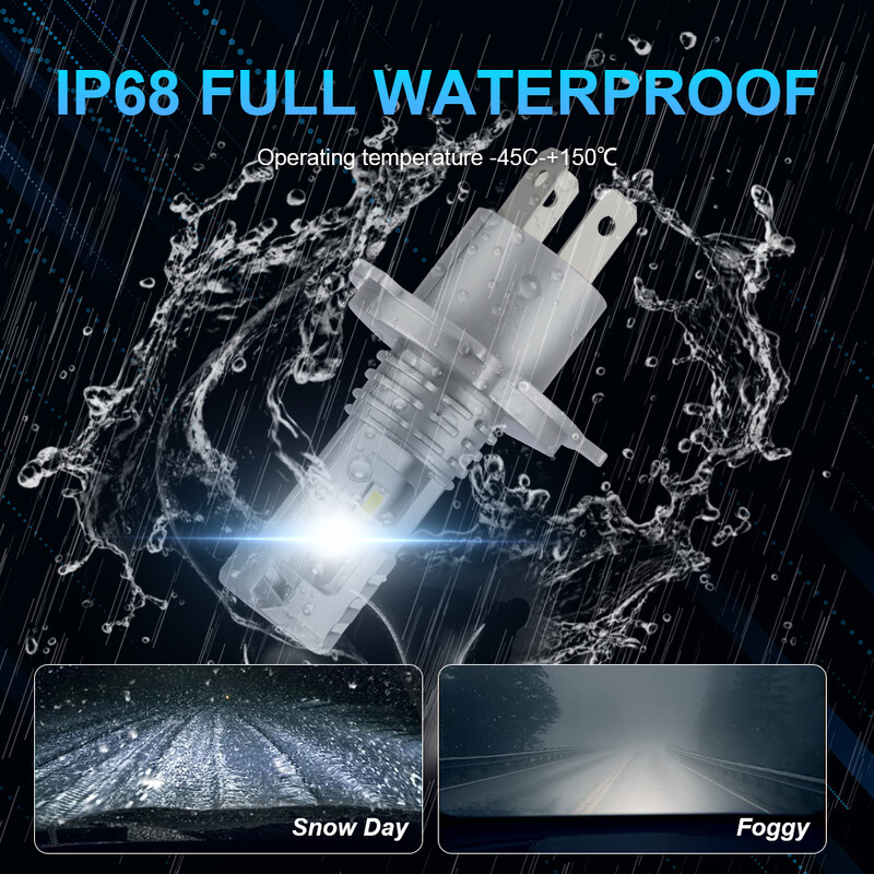1/2X 16000LM LED H4 9003 LED Canbus priekšējo lukturu spuldze CSP bez ventilatora ar tālajām un tuvajām gaismām automašīnu motociklam Auto Lupuauto
