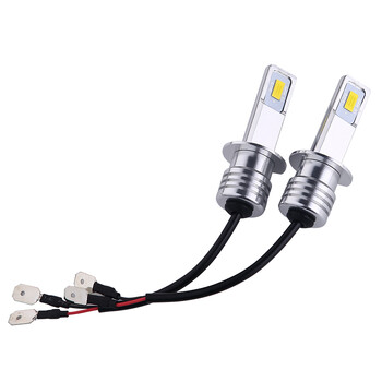 2 τεμ H1 H3 H7 LED προβολέας αυτοκινήτου Mini 80W 20000LM CSP For Car Headfamp Light Auto Diode Προβολείς ομίχλης 12V 6000K Αυτοκινήτου