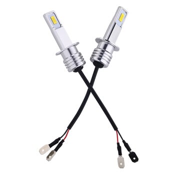 2 τεμ H1 H3 H7 LED προβολέας αυτοκινήτου Mini 80W 20000LM CSP For Car Headfamp Light Auto Diode Προβολείς ομίχλης 12V 6000K Αυτοκινήτου