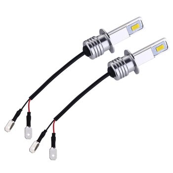 2 τεμ H1 H3 H7 LED προβολέας αυτοκινήτου Mini 80W 20000LM CSP For Car Headfamp Light Auto Diode Προβολείς ομίχλης 12V 6000K Αυτοκινήτου