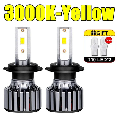 Automašīnas priekšējo lukturu spuldzes 8000K 500000LM H7 H4 H1 H8 H11 LED gaisma H7 H11 H8 LED miglas auto lampa 6000K 5570 9005 9006 9012 12V Turbo 24V
