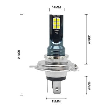 2 τεμ H4 H7 LED Προβολέας H11 H8 H9 H10 H1 H3 Λαμπτήρες ομίχλης αυτοκινήτου 9005 9006 Λαμπτήρες αυτόματης οδήγησης 12000LM 80W 12V