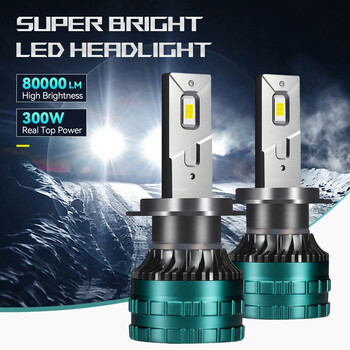 Canbus Car LED Headlight H4 LED H7 LED H8 H9 H11 H1 9005 HB3 9006 HB4 Auto LED Lamp Λάμπα ομίχλης CSP Chip 300W 80000LM 6000K 12V