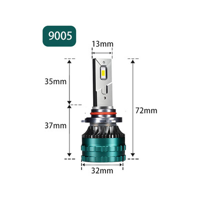 „Canbus“ automobilio LED priekinis žibintas H4 LED H7 LED H8 H9 H11 H1 9005 HB3 9006 HB4 Auto LED lempos rūko lemputė CSP lustas 300W 80000LM 6000K 12V