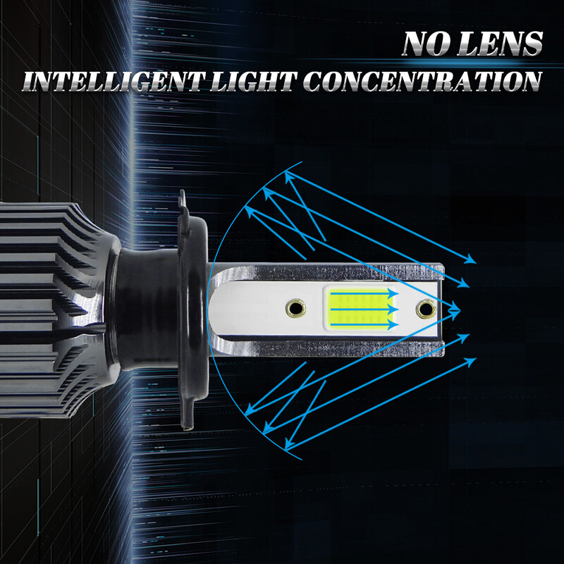 2 buc LED far masina 20000LM 4500K 6000K 8000K 3000K lamaie HB4 9005 9006 H3 H1 H7 H4 H11 9012 bec cu led faruri de ceata auto