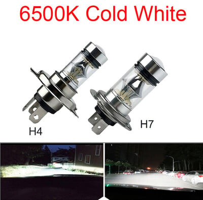 2Pcs LED H4 H7 Автомобилни фарове H11 H8 H9 H10 H1 H3 Автомобилни крушки за мъгла 9005 9006 Автомобилни светлини за шофиране 12000LM 80W 12V