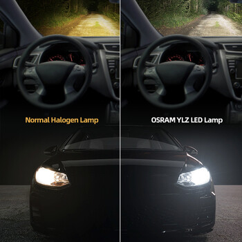 OSRAM LEDriving YLZ HL H7 H4 LED автомобилни фарове H1 H8 H11 H16 HB3 HB4 HIR2 9012 12V 6000K Супер ярки бели лампи Авто крушка 2 бр.