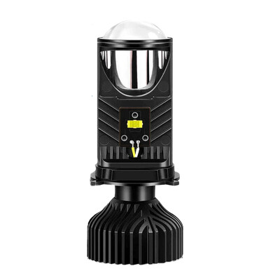 H4 LED projektora objektīvs Priekšējais lukturis Automašīnas LED priekšējais lukturis Canbus 6000K Hi/Lo Beam spuldze ar turbo ventilatoru 22000LM 90W automašīnai/motociklam 12V